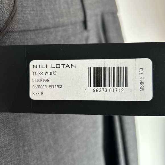 NWT_Nili Lotan Dillon Pant_Charcoal - Picture 14 of 16